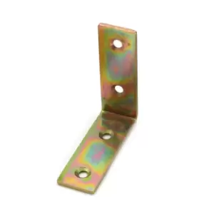 Image of GTV Steel From Corner L Shape Brace Angle Bracket - Size 50 x 50 x 17mm, Pack of