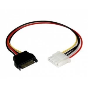 Image of 12" SATA to Molex LP4 Power Cable Adapter Female to Male