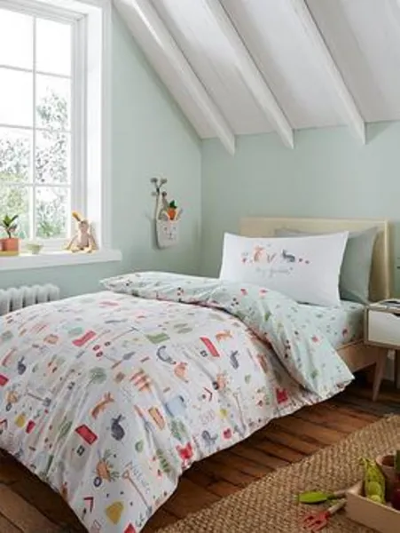Image of RHS RHS Childrens My Allotment Double Duvet Set Natural BD58237RDQSNT