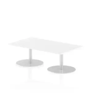 Image of Italia Poseur Table Rectangle 1400/800 Top 475 High White