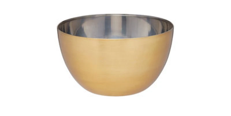 Image of Masterclass Stainless Steel Brass Finish 21cm Mixing Bowl Gold