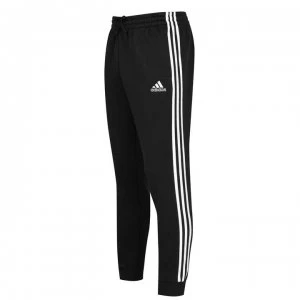 Image of adidas 3 Stripe Fleece Pants Mens - Black/White