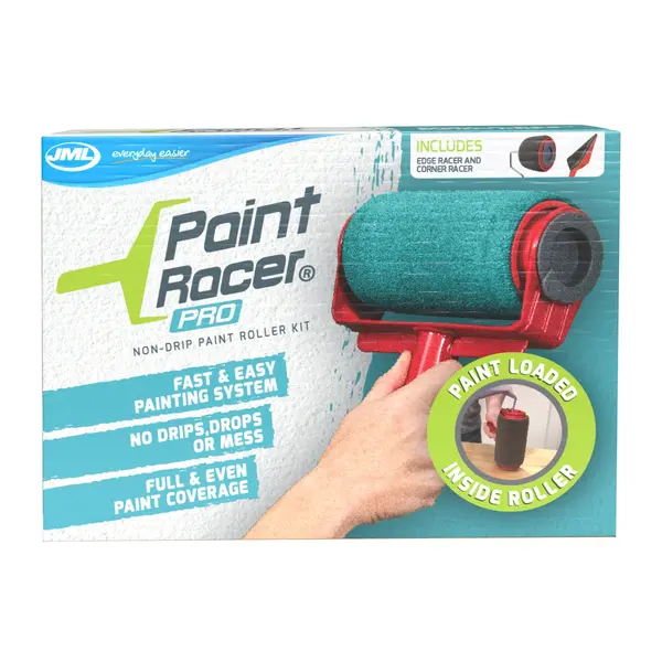 Image of JML Paint Racer Pro - Non Drip Paint Roller Kit Red