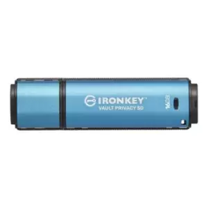 Image of Kingston Technology IronKey Vault Privacy 50 USB flash drive 16GB USB Type-A 3.2 Gen 1 (3.1 Gen 1) Blue