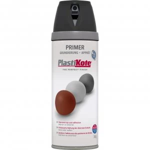 Image of Plastikote Primer Aerosol Spray Paint Black 400ml