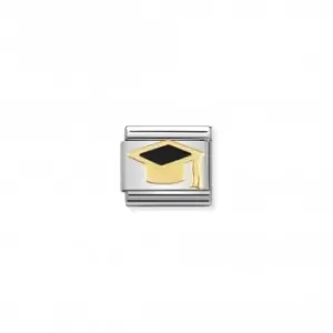 Image of Nomination Composable Classic Back To School Black Graduate Hat Link 030223/08