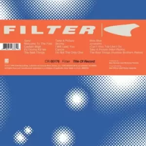 Image of Title of Record by Filter CD Album