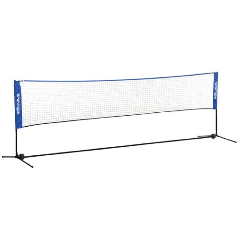 Image of SPORTNOW 4m Badminton Net, Adjustable Sports Net for Tennis, Volleybal, Blue Blue