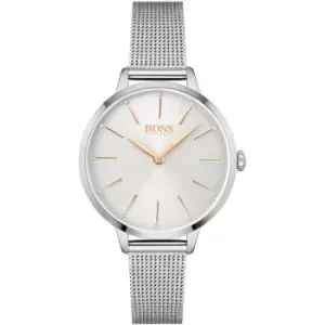 Image of Ladies BOSS Symphony Silver & White Watch