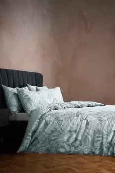 Image of Tivoli Tropical Luxury Cotton Piped Duvet Cover Set