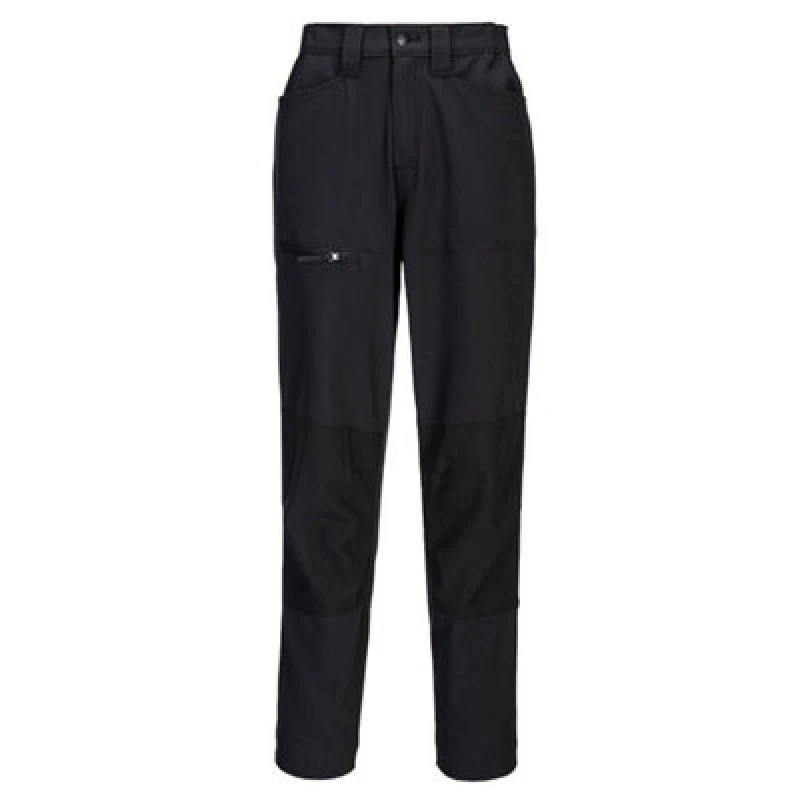 Image of Portwest WX2 Eco Womens Stretch Work Trousers CD887BKR26 Colour: Black