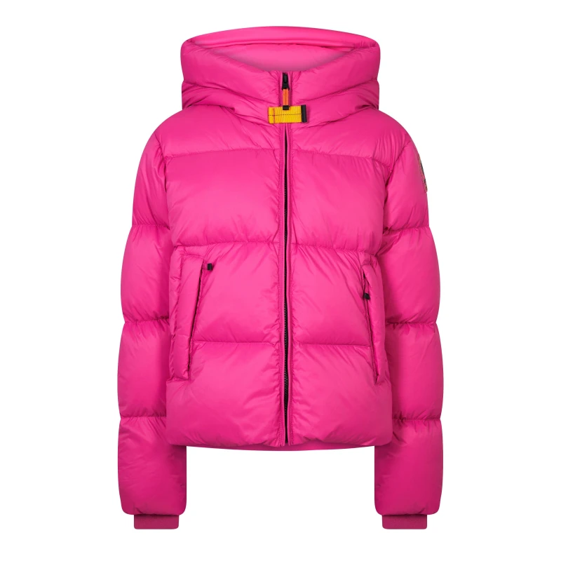 Image of Parajumpers Kids Anya Duck Down Hooded Short Puffer Jacket Fuschia 0506 female 14Y