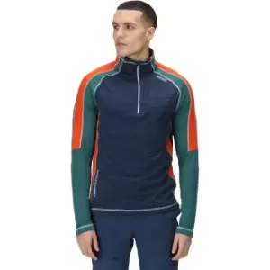 Image of Regatta Mens Hepley Moisture Wicking Half Zip Fleece Jacket M - Chest 39-40' (99-101.5cm)