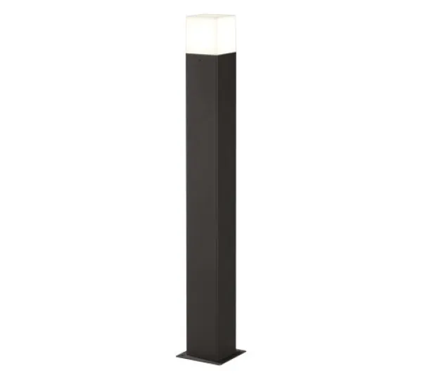Image of Hudson Modern Outdoor Bollard Anthracite 3000K IP44