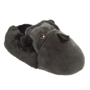 Image of Slumberzzz Mens Novelty Gorilla Slippers (9/10 UK) (Dark Grey)