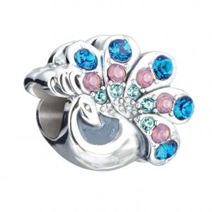 Image of Chamilia Beautiful Peacock Charm with Crystal
