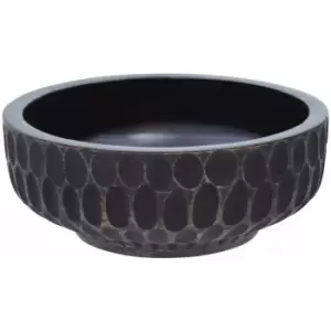 Image of Kara Small Black Finish Bowl - Premier Housewares