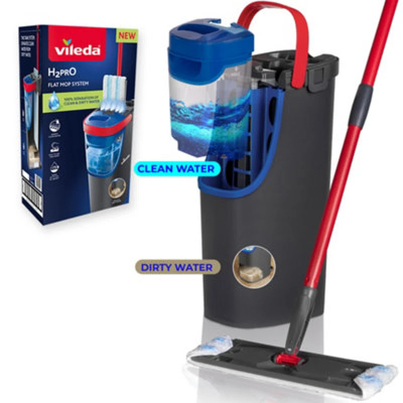Image of Vileda Vileda 175775 H2PRO Flat Mop Floor mop 175775