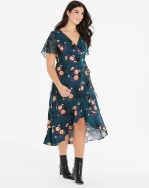 Image of Oasis Curve Freida Wrap Dress