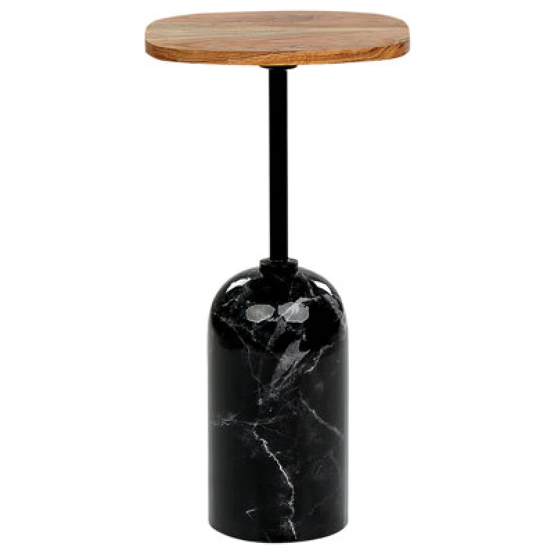 Image of Beliani Side Table Oasis Metal Brown/ Black