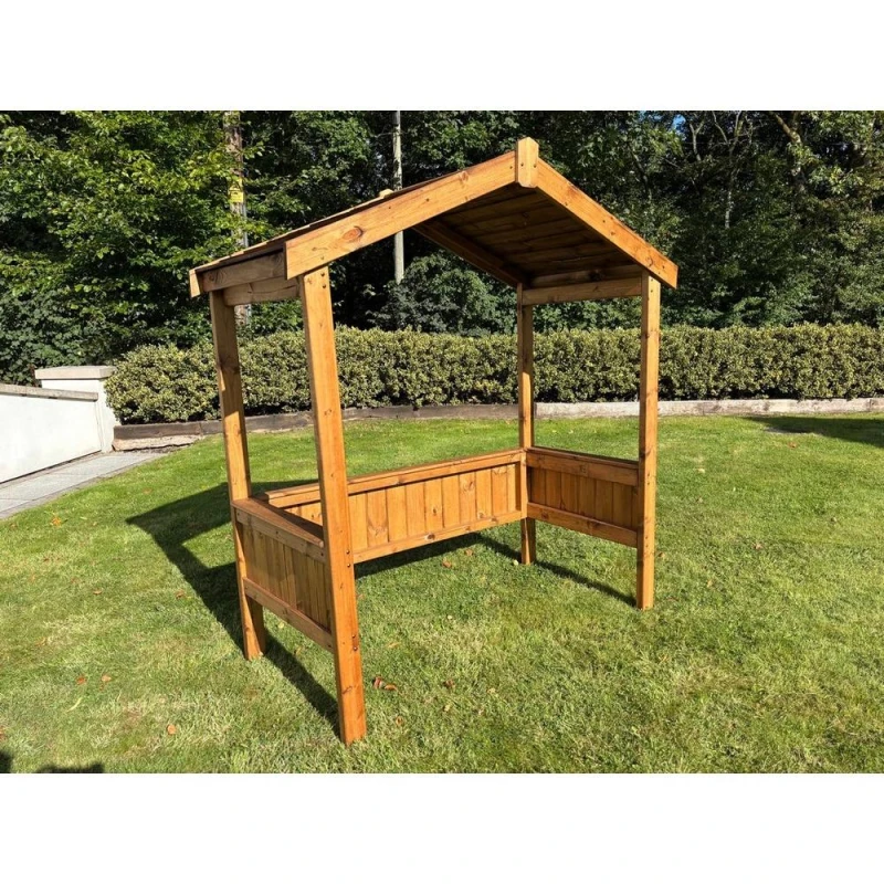 Image of Charles Taylor Imperial BBQ Shelter - L80 x W166 x H198cm in Light Brown Light Brown Unisex