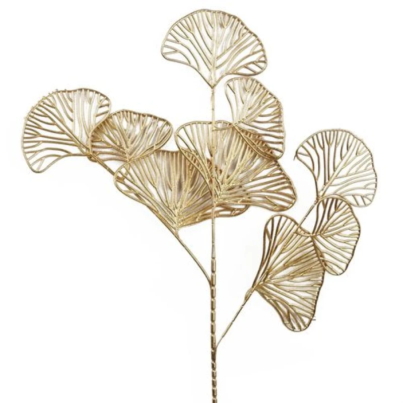 Image of Leaf 65cm Golden Leaves Flower Arrangement Decoration