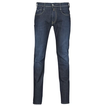 Image of Replay ANBASS mens Skinny Jeans in Blue - Sizes US 34 / 32,US 34 / 34,US 36 / 34,US 28 / 32,US 29 / 32,US 31 / 34,US 30 / 32,US 31 / 32,US 32 / 34,US