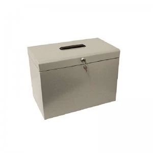 Image of Cathedral A4 Metal File Box Grey