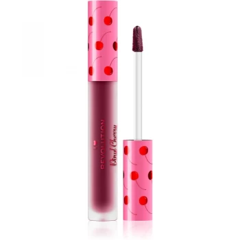 Image of I Heart Revolution Vinyl Cherry Liquid Lipstick Black Forest