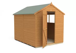 Image of Forest Garden 8 x 6ft Apex Shiplap Dip Treated Shed with Assembly