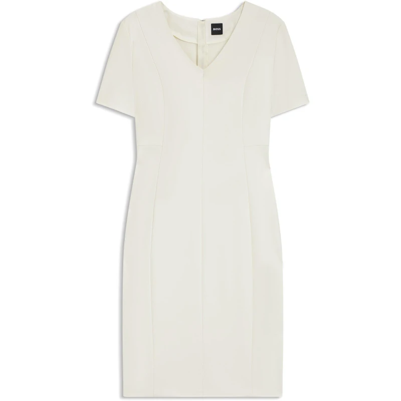 Image of Boss Womens Damaisa Wrap Dress Open White female 4 (XXS)
