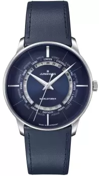 Image of Junghans Watch Meister Worldtimer - Blue