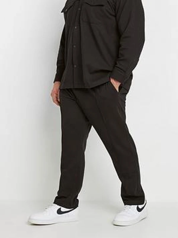 Image of BadRhino BadRhino Men Textured Jersey Joggers in Black Size: 3X-Large Black XXXL Male 5063111854967