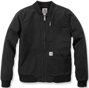 Image of Carhartt Crawford Womens Bomber Jacket, black, Size S, black, Size S for Women