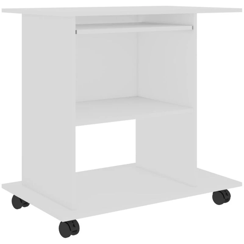 Image of VIDAXL Vidaxl - Computer Desk White 80x50x75cm Engineered Wood 8720286016886