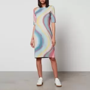 Image of Paul Smith Printed Stretch-Jersey Dress - M