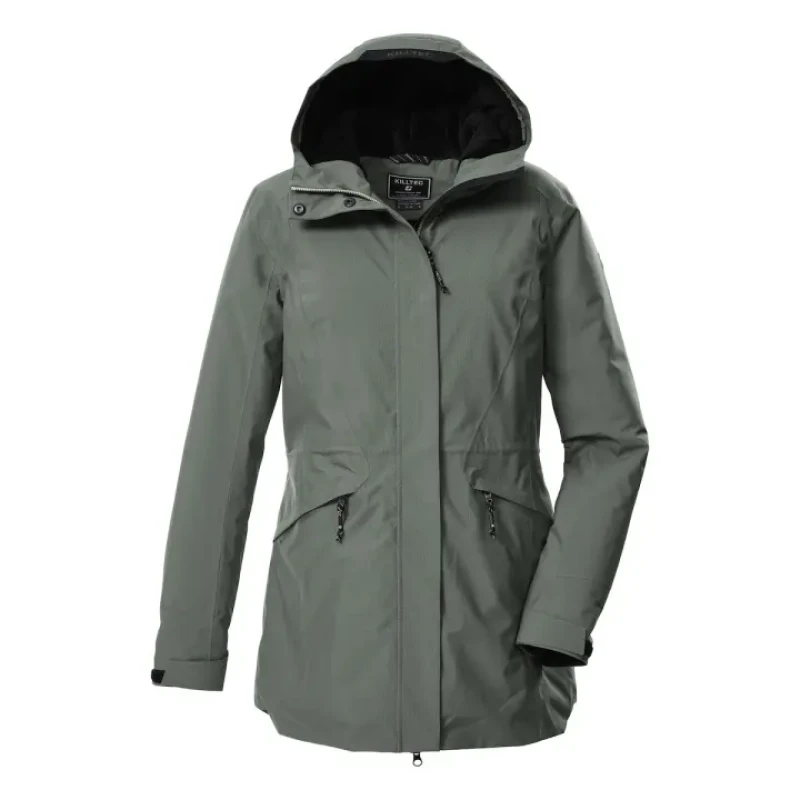 Image of Killtec Womens hooded waterproof jacket Killtec Kow 19 Vert Female 44