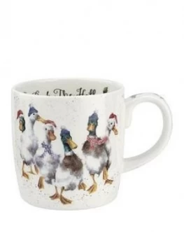 Image of Royal Worcester Wrendale Duck The Halls Christmas Mug