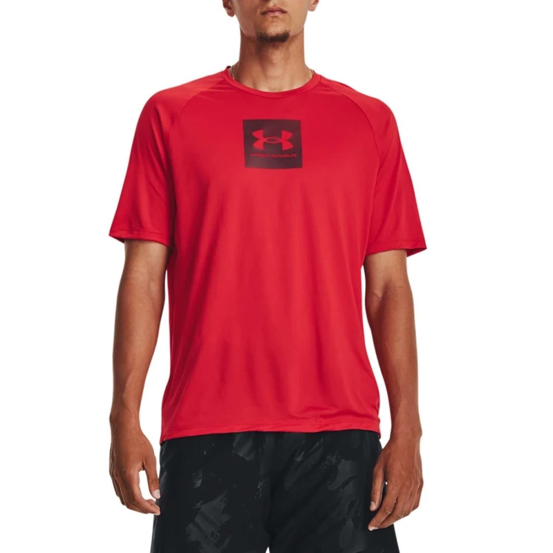 Image of Under Armour Tech Print Fill Short Sleeve T-Shirt - Red Red XS