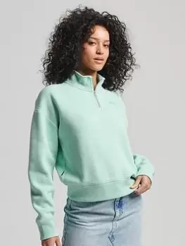 Image of Superdry Vintage Logo Sweatshirt - Blue Size 10, Women