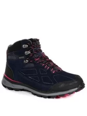 Image of Regatta Samaris Suede Walking Boot, Navy, Size 6, Women