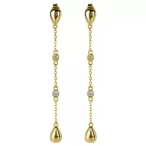 Image of Ladies Jasper Conran London Jewellery Gold Plated Sterling Silver Earrings