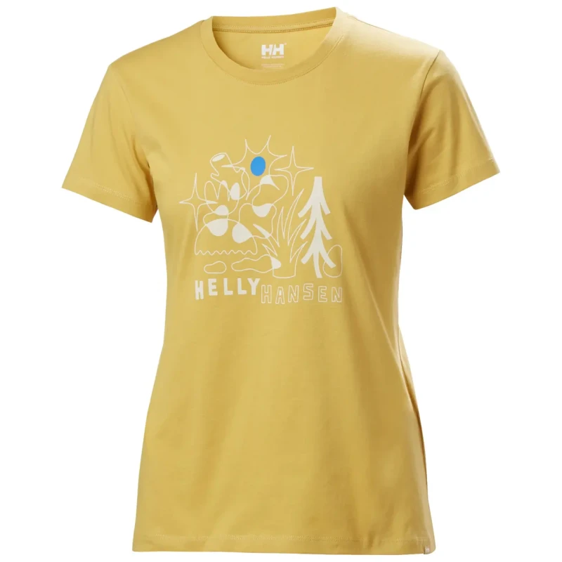 Image of Helly Hansen Womens T-Shirt Helly Hansen Massif Graphic Beige Female M