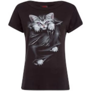 Image of Spiral Womens Bright Eyes Top - Black - XL