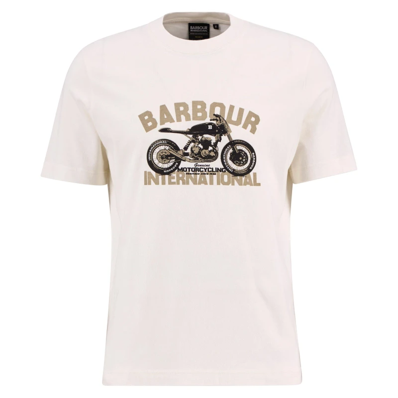 Image of Barbour International B.Int Shifter Tee Sn63 Whisper White male M