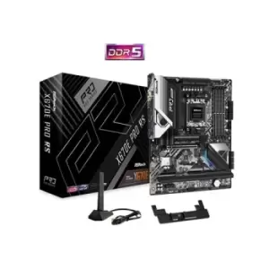 Image of ASRock X670E Pro RS Motherboard AMD Socket AM5 4x DDR5 DIMMs ATX PCIe 5.0 x16 Blazing M.2 PCIe Gen5x4 USB 3.2 Type-C Realtek 2.5G LAN 802.11ax WiFi 6E