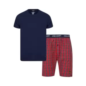 Image of Lyle & Scott Mens Kyle - Peacoat/Barbados Cherry - M