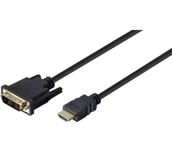 Image of Logik LHDMDVI23 DVI to HDMI Cable 1.8m