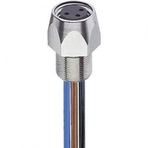 Image of Lumberg Automation 11291 RKMF 305 M Panel Coupler M8 Front Mounting Silver