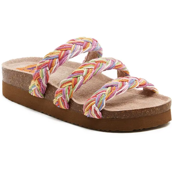 Image of Rocket Dog Womens Ashley String Braid Slide Strapped Sandals UK Size 8 (EU 41) Rainbow RKD242-RAINBW-8